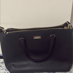 Kate Spade Black Satchel with Gold Hardware